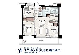 アイディーコート上永谷 3LDKの間取図画像