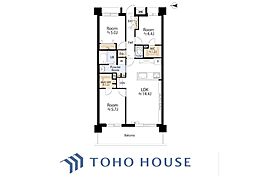 藤和ハイタウン本郷台 3LDKの間取図画像
