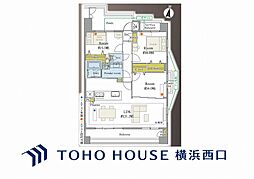 アール・ケープラザ三ツ沢2 3LDKの間取図画像