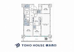 リヴァリエB棟 3LDKの間取図画像