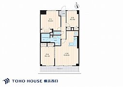 鶴見シティハイツ 3LDKの間取図画像