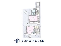 イクシア溝の口 1LDKの間取図画像