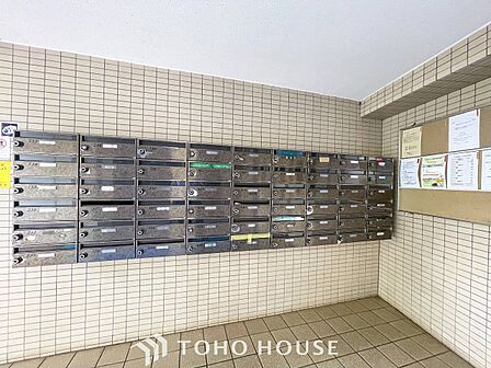 取り出しやすい郵便受け。