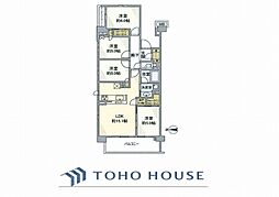 シティテラス横濱仲町台弐番館 4LDKの間取図画像