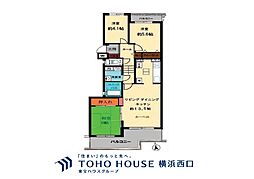 横浜小机パークスクエアD棟 3LDKの間取図画像