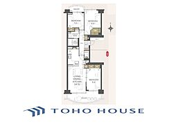シティ能見台ふれあいの街L棟 3LDKの間取図画像