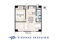 ダイアパレス伊勢佐木町 1LDKの間取図画像