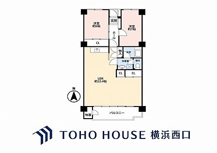 2LDK 間取り