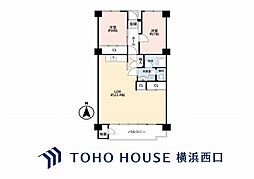 湘南台ブラウンハイム 2LDKの間取図画像