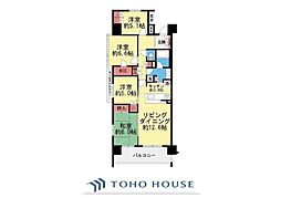 シティハウス三ツ沢公園 4LDKの間取図画像