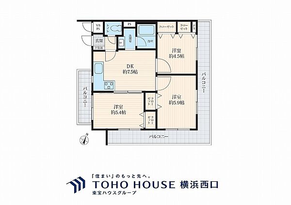 間取りを拡大表示