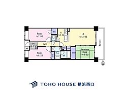 コスモヒルズ永田山王台 3LDKの間取図画像