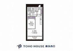 第一ニュー野毛山マンション 1LDKの間取図画像