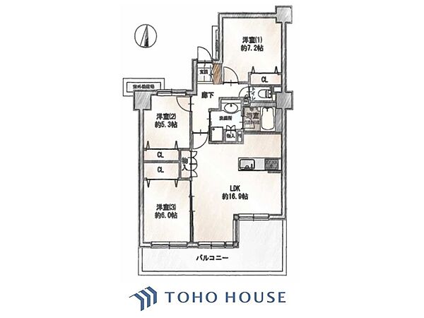間取りを拡大表示
