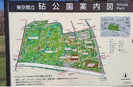 砧公園まで(290m)