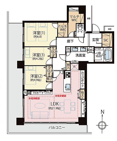 間取りを拡大表示