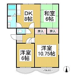 間取図画像 3DK