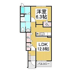 間取図画像 1LDK