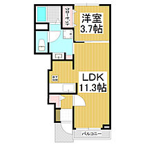 長野県長野市大字安茂里（賃貸アパート1LDK・1階・37.13㎡） その2