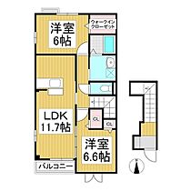 長野県長野市神明（賃貸アパート2LDK・2階・61.91㎡） その2