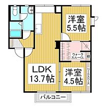 ベルメゾン今井　Ａ棟  ｜ 長野県長野市川中島町今井（賃貸アパート2LDK・1階・54.81㎡） その2