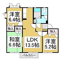 ゼネラルハウスK　A棟  ｜ 長野県長野市三本柳西2丁目（賃貸アパート3LDK・1階・66.66㎡） その2