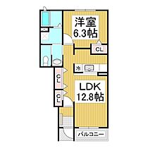 長野県長野市川中島町御厨（賃貸アパート1LDK・1階・46.49㎡） その2