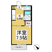 アメニティ上氷鉋　Ｂ棟  ｜ 長野県長野市川中島町上氷鉋（賃貸アパート1K・2階・24.71㎡） その2