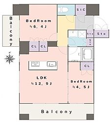 間取図画像 2LDK