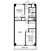 ペルシェール西葛西  ｜ 東京都江戸川区西葛西３丁目（賃貸マンション2LDK・2階・61.60㎡） その2