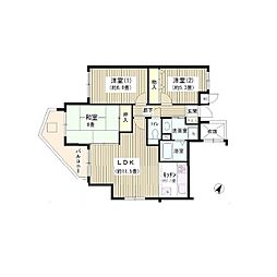 エクセルエヌ・ケー 3LDKの間取図画像