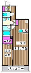 K-エレガンス2 1LDKの間取図画像