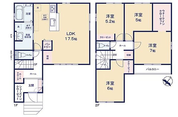 間取りを拡大表示