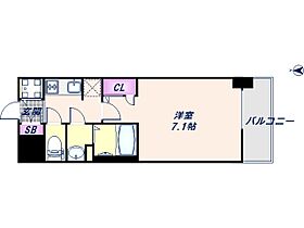 S-RESIDENCE大阪九条North 908 ｜ 大阪府大阪市西区九条2丁目（賃貸マンション1K・9階・22.74㎡） その2