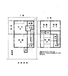 宇治市五ヶ庄芝ノ東 4DKの間取り