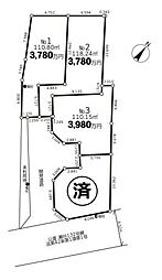 横浜市瀬谷区二ツ橋町　土地　全4区画　2区画