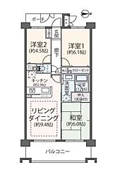 間取図画像 3LDK