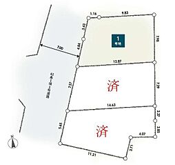 綾瀬市深谷中3丁目　売地　全3区画　1号地