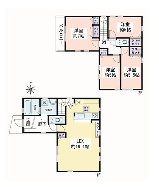 間取りを拡大表示