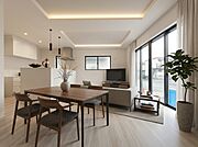本画像はＣＧで作成しており、実際に現地に家具や照明は置かれておりません。また、価格に家具や照明の費用は含まれておりません。
