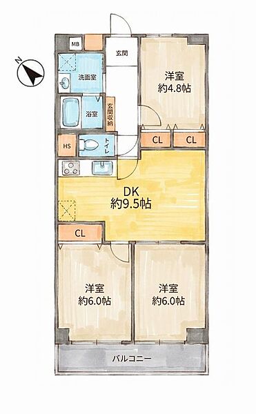 間取りを拡大表示