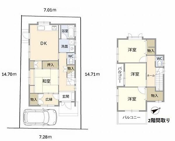 間取りを拡大表示