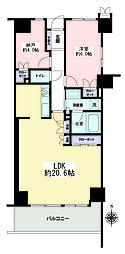 大和中央パーク・ホームズ 1SLDKの間取図画像