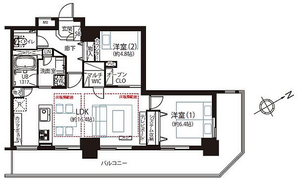 間取りを拡大表示