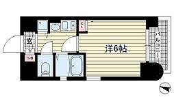 エステムコート神戸・県庁前2 1Kの間取図画像
