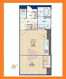 三軒茶屋ターミナルビル 1LDKの間取図画像