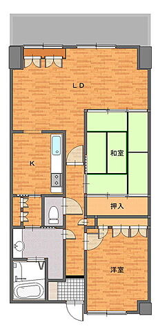 間取り サーパス南町 7階/702