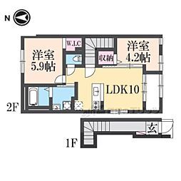ワーサンライト21 2LDKの間取図画像