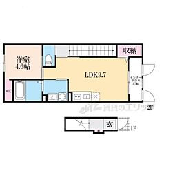 甲南町葛木新築アパート 1LDKの間取図画像