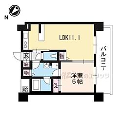 REGALO大津なぎさ公園 1LDKの間取図画像
